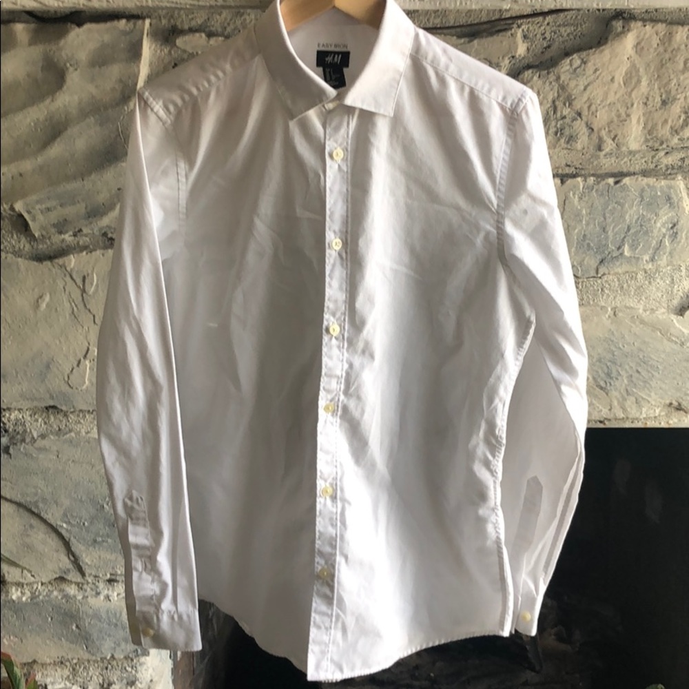 H&M Easy Iron White Shirt